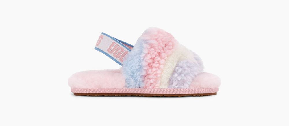 Ugg Slippers Canada - Ugg Kids' Fluff Yeah Cali Collage Stripes